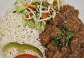 Rijst, Rauwkost en Rundergoulash