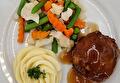 Aardappelpuree, 4-Seizoengroente, Gehaktbal en Braadjus