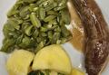 Gekookte Aardappelen, Hollandse Snijbonen, Groninger Saucijs en Braadjus